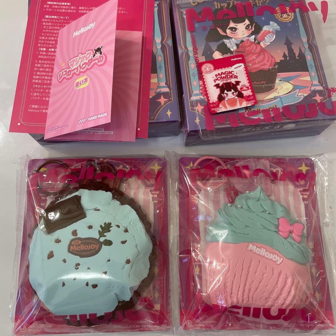 匿名配送！mellojoyスクイーズ カップケーキか？チョコミント雲 ミントキス