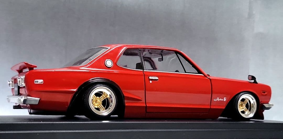 1/24　スカイライン改　ハコスカGT-R　シャドー　ホイール　深リム