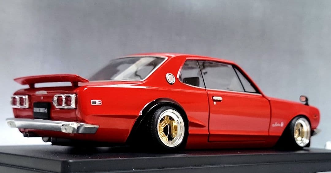 1/24　スカイライン改　ハコスカGT-R　シャドー　ホイール　深リム