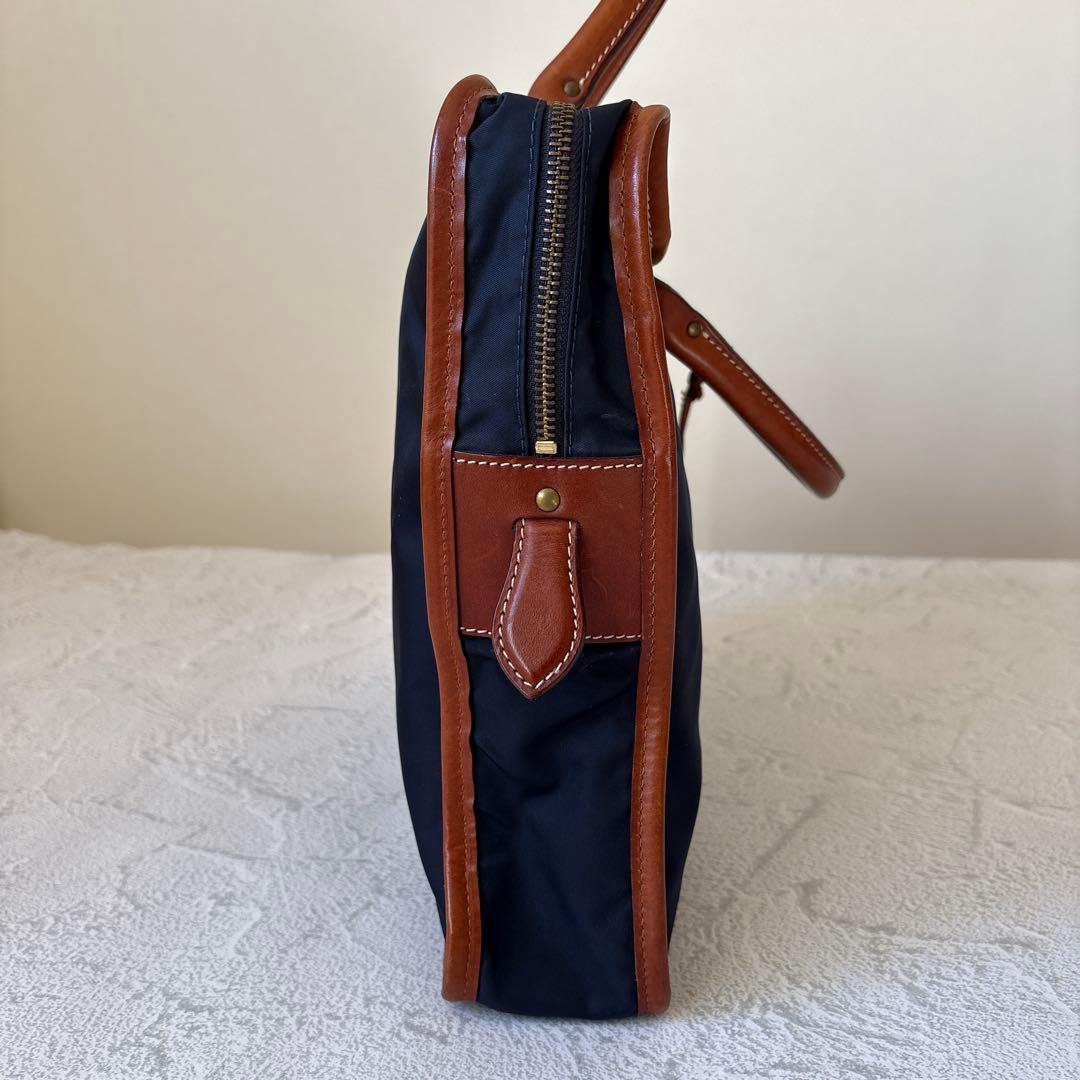 Felisi フェリージ ナイロン/レザー ブリーフケース 1724DS 濃紺