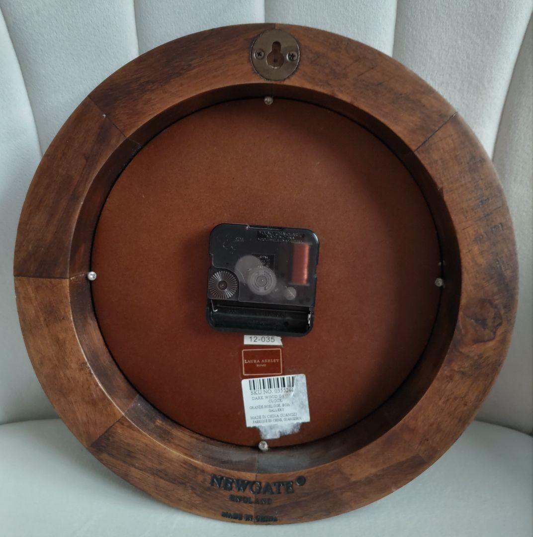 LAURA ASHLEY ローラアシュレイ 掛時計 アンティーク調ブラウン