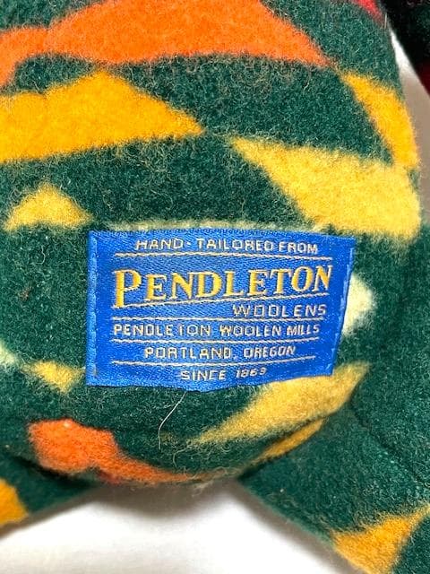 希少ビンテージ　ペンドルトン コンチョ付きインディアン柄ラグベア