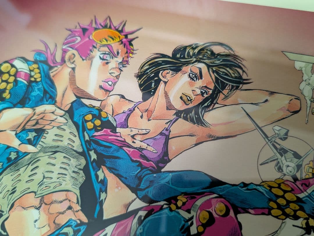 荒木飛呂彦 直筆 サイン ジョジョの奇妙な冒険 複製原画