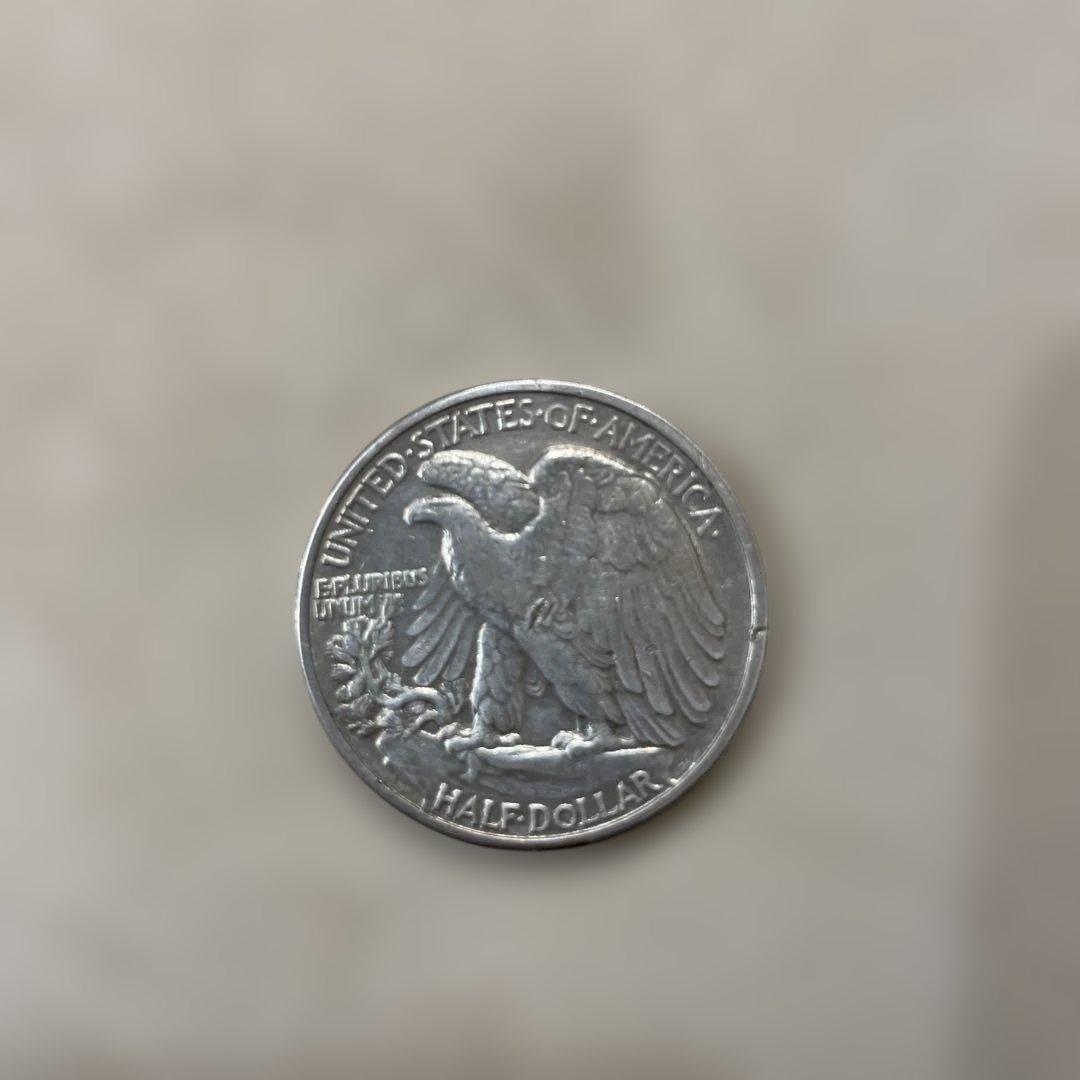 世界一美しい銀貨★USA 1942年★ウォーキング・リバティー イーグル銀貨