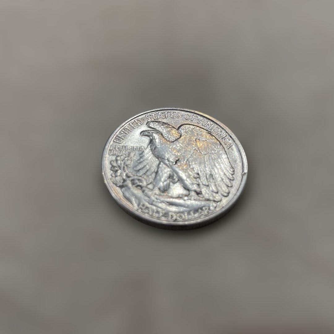 世界一美しい銀貨★USA 1942年★ウォーキング・リバティー イーグル銀貨