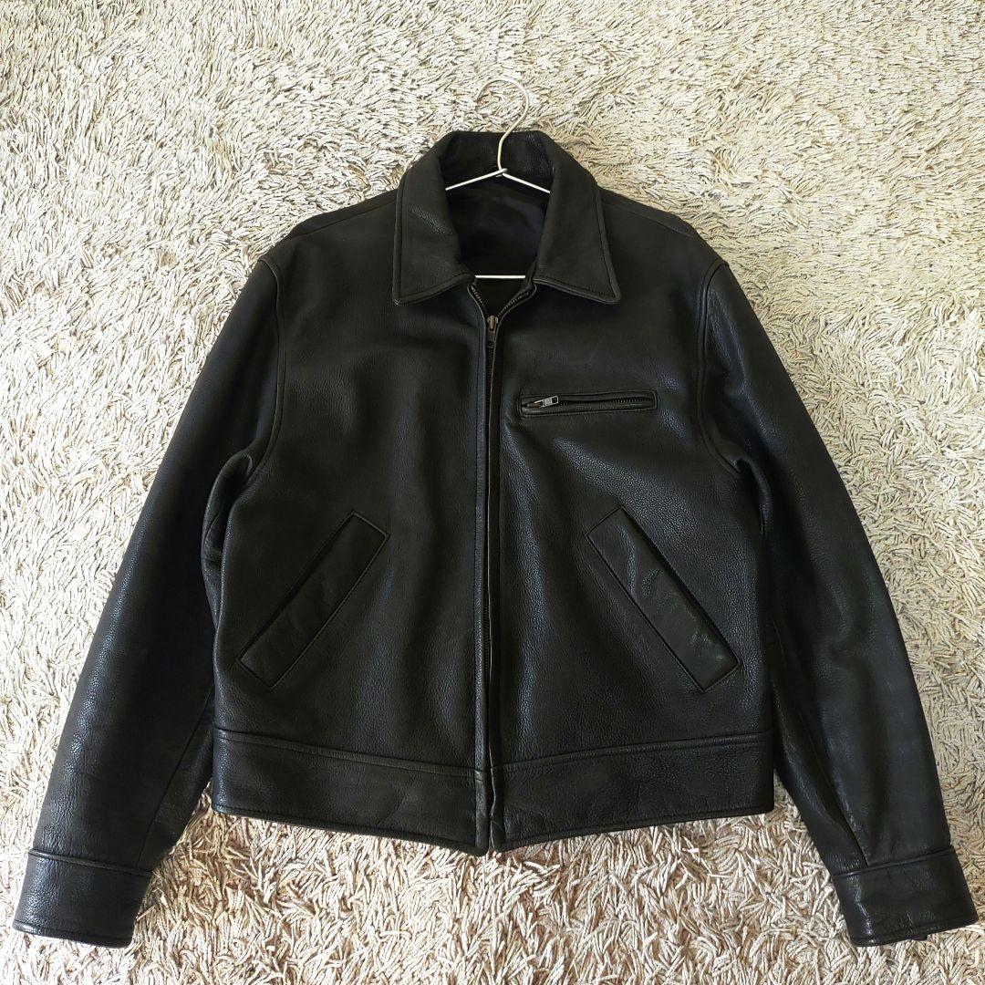 【牛革】Paul Smith　ポールスミス　レザージャケット　ブラック　メンズ
