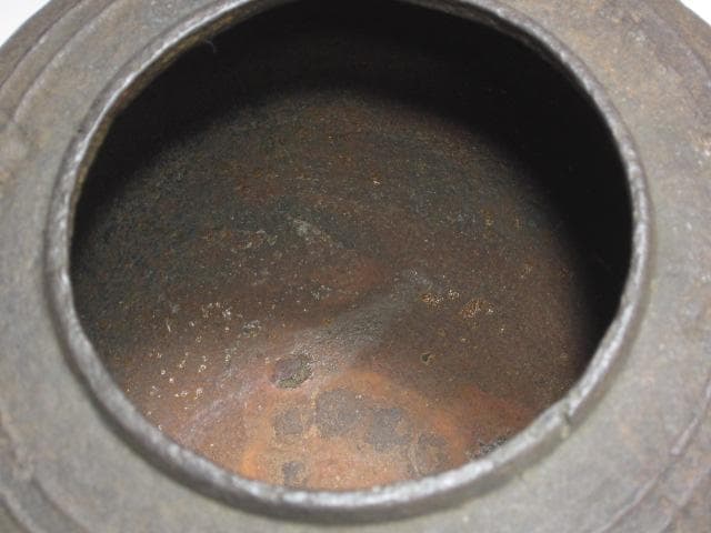 【1/26までセール】☆　大西清右衛門　霰真形釜　どっしり構えた一品☆y258