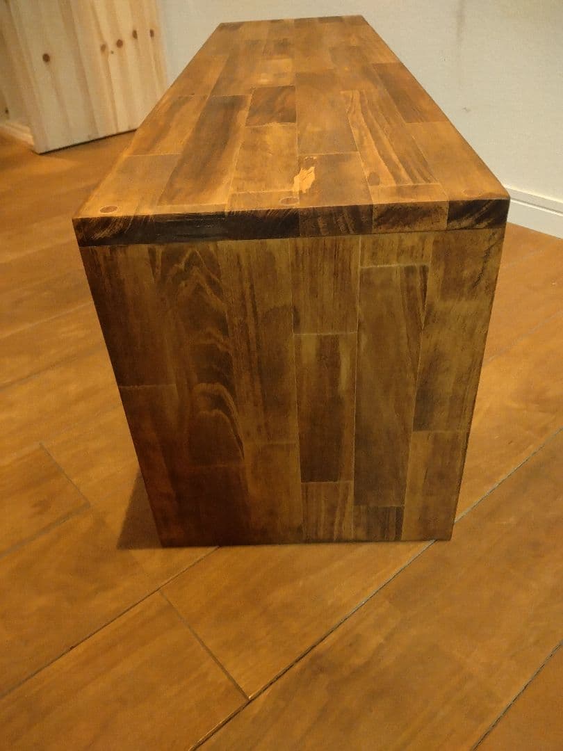 木製　ハンドメイド　オーダー　コの字　ワトコオイル　踏み台　水槽台