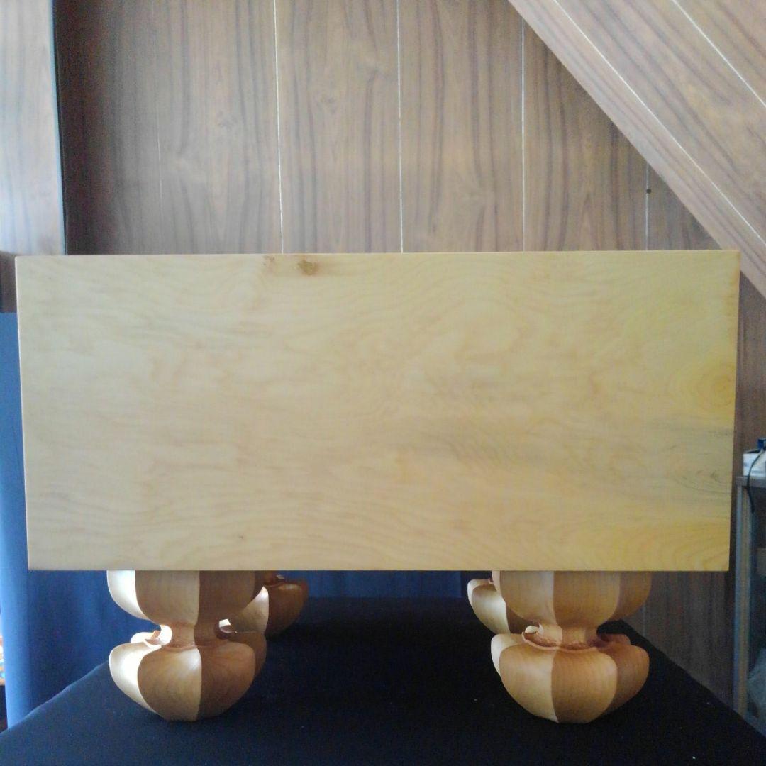 【国産　本榧　5寸将棋盤　天地柾】