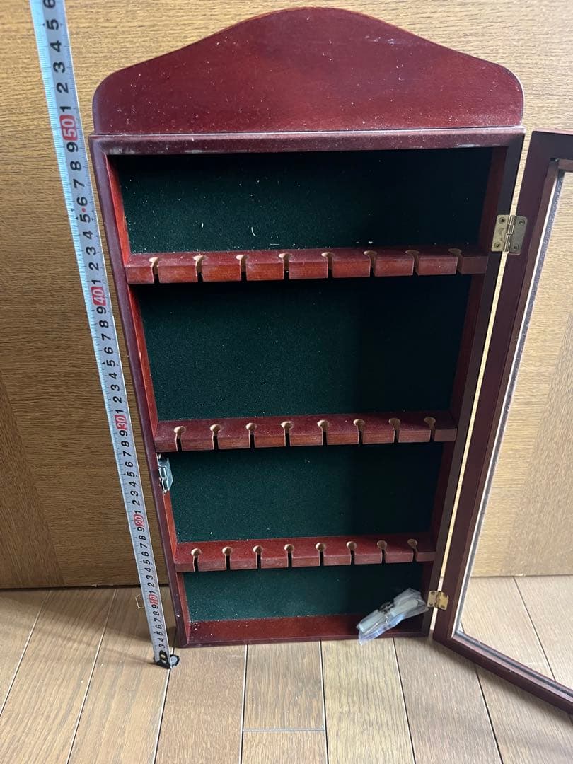 木製ディスプレイケース スーベニアスプーン　コレクションボックス　壁掛