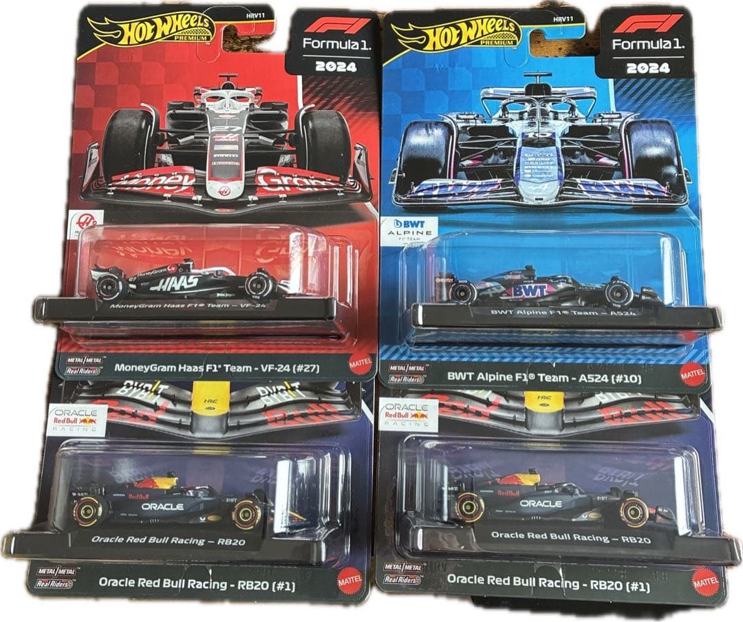 ホットウィール プレミアム レース アソートメント F1 4台セット