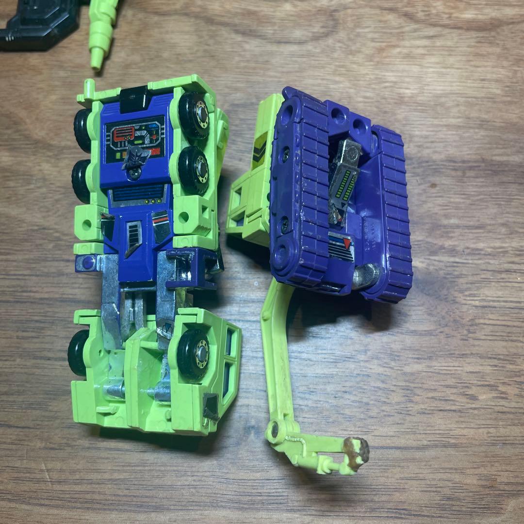 【当時物】トランスフォーマー ビルドロン 巨人兵 デバスター　中古　欠品有り