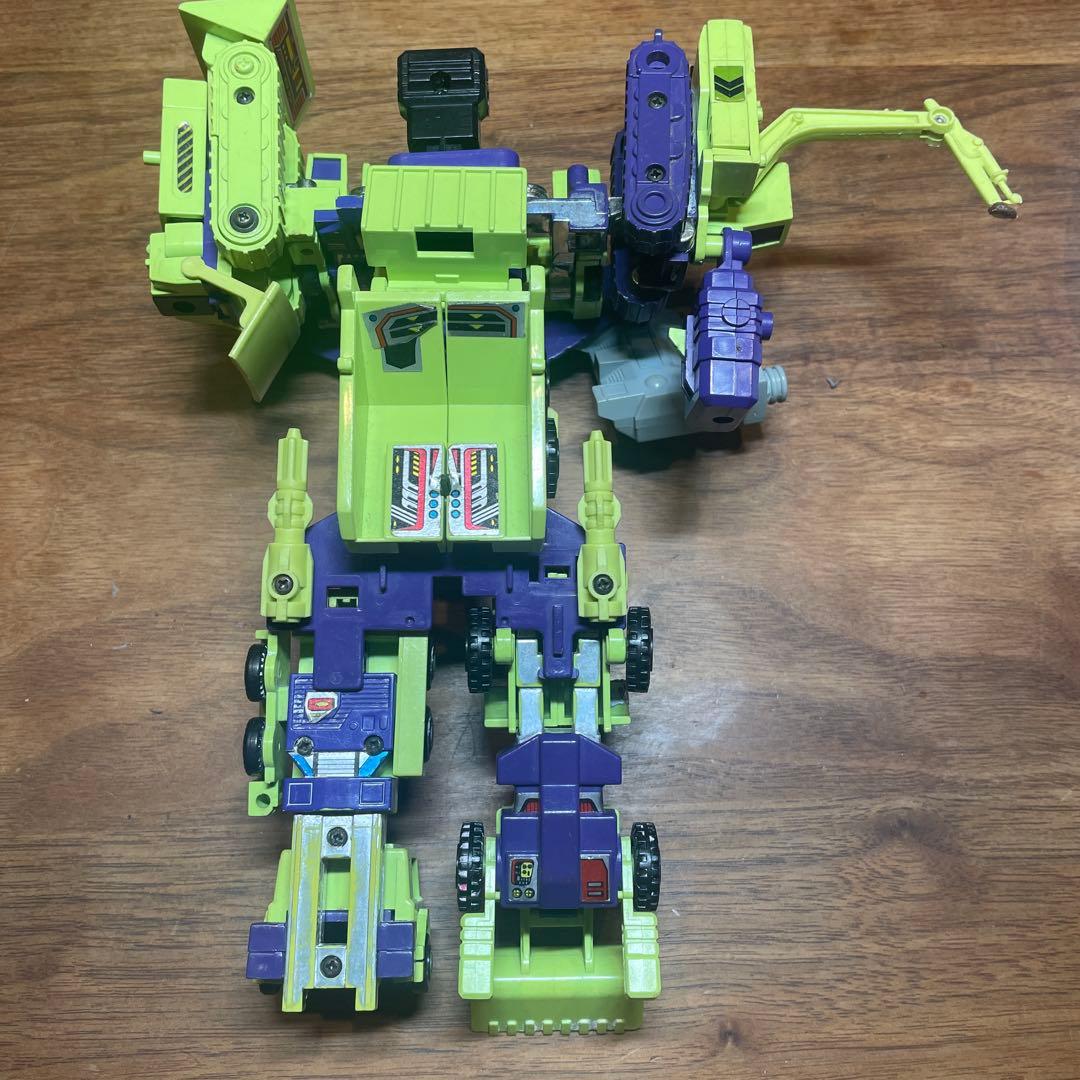 【当時物】トランスフォーマー ビルドロン 巨人兵 デバスター　中古　欠品有り