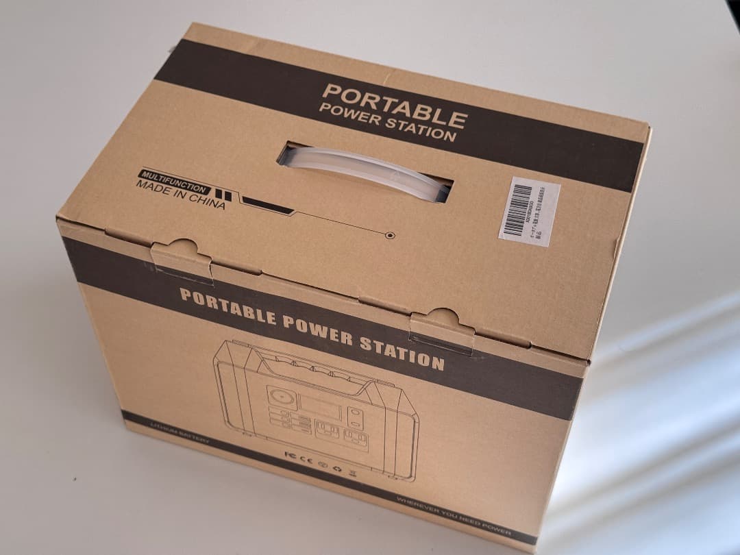 Powkey ポータブル電源 407Wh 大容量 純正弦波 小型軽量 新品