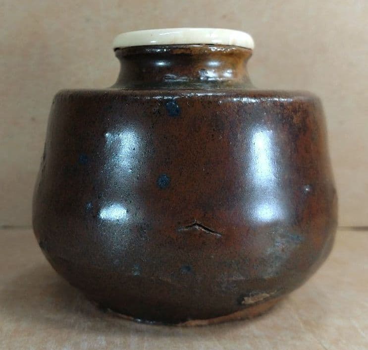 【本物保証】瀬戸茶入 裏千家十四代淡々斎箱 仕覆付 毎日オークション取扱品