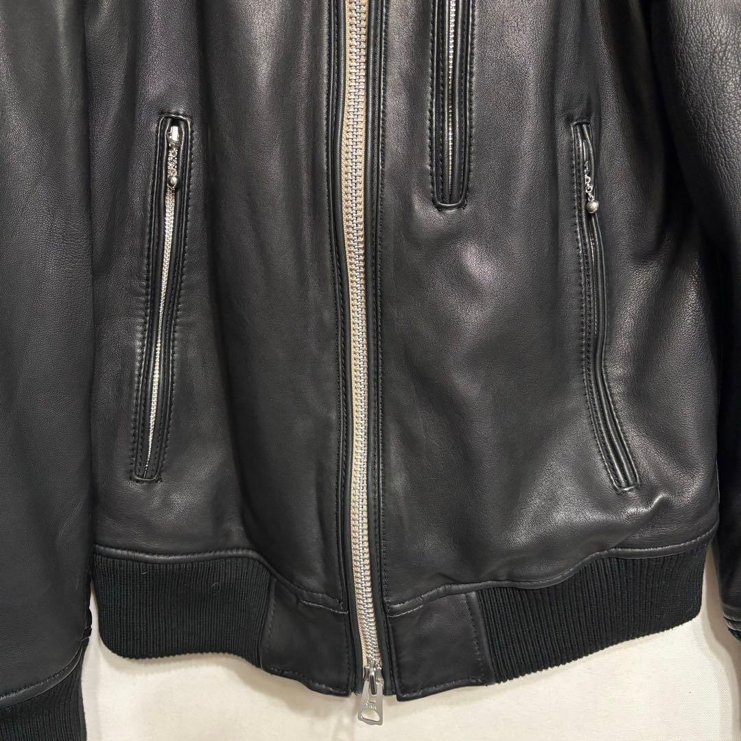 nano universe 羊革 ラムレザー シングルライダース L