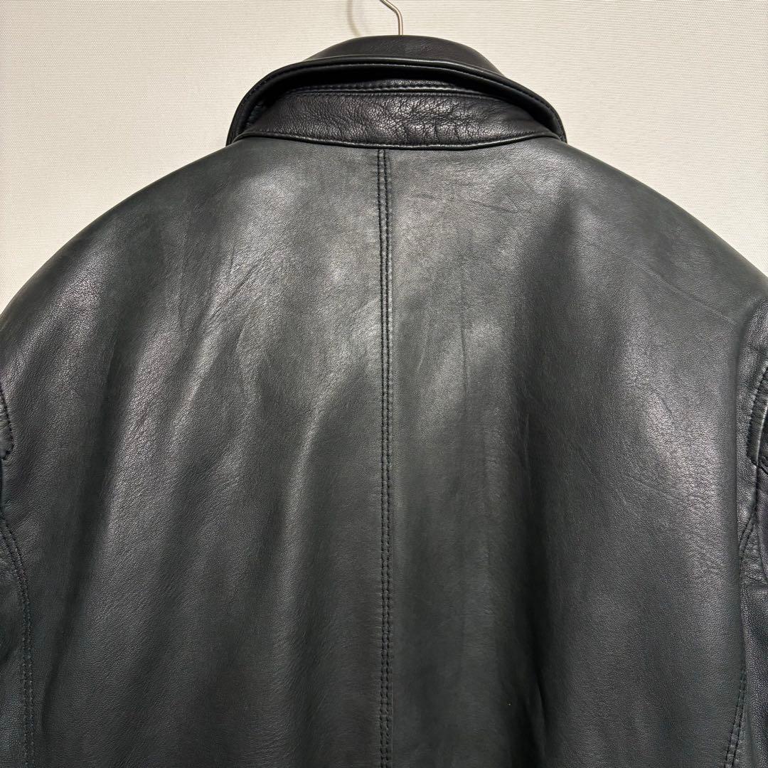 nano universe 羊革 ラムレザー シングルライダース L