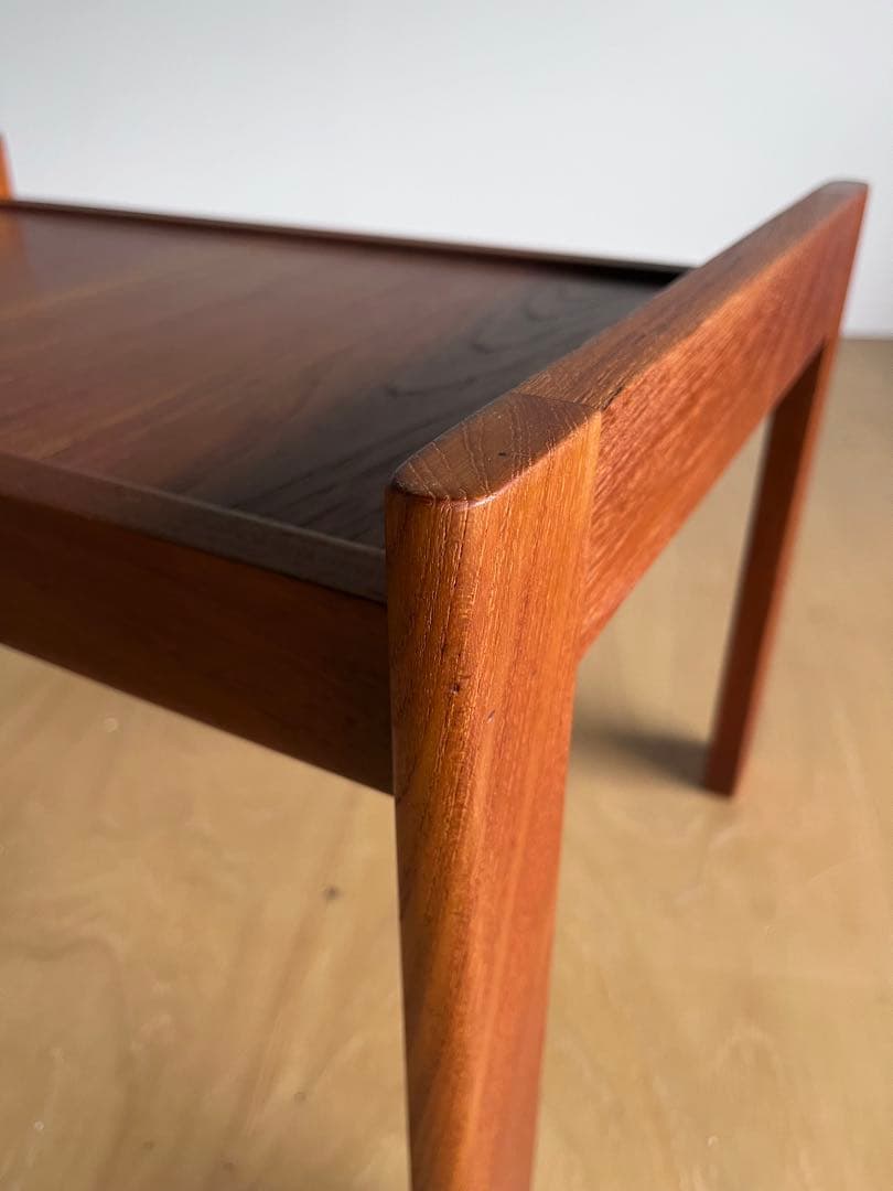 北欧デザイン オットマン 美品 チーク無垢材 ヴィンテージ家具