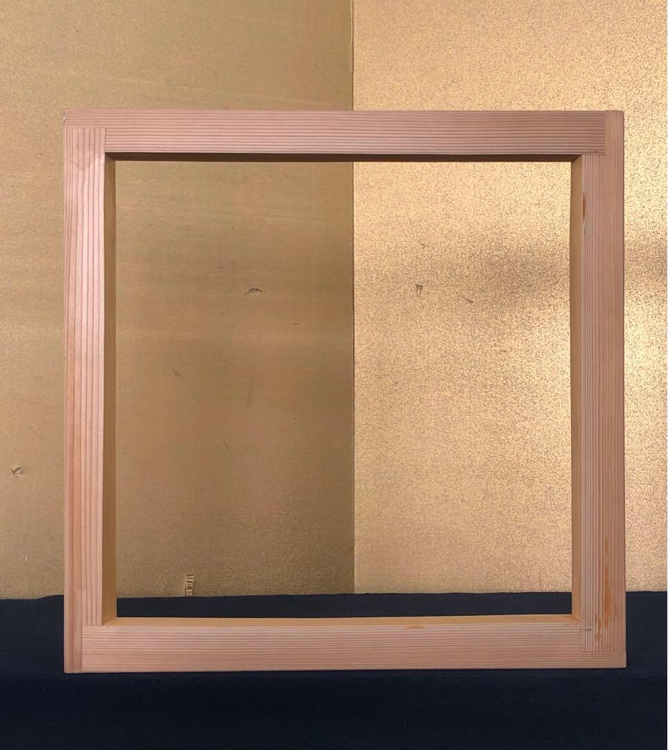 《R》茶道具 北山丸杉 炉縁 元箱　260116き4