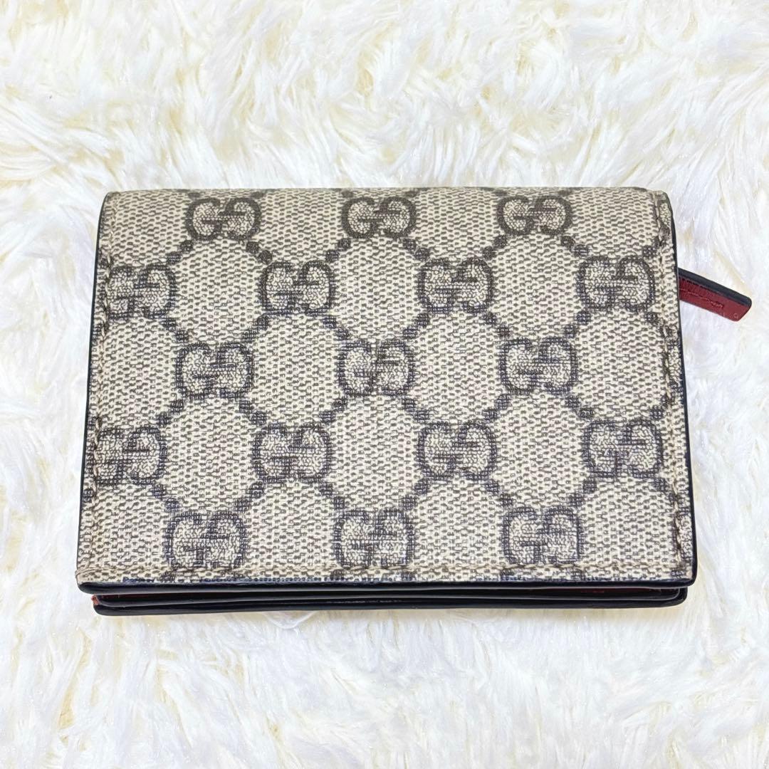 極美品✨GUCCI ストーン抜けなし チェリー さくらんぼ 二つ折り財布 GG柄
