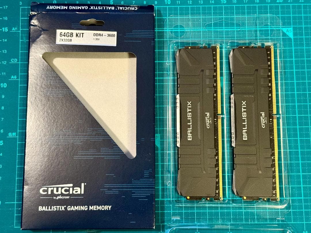 メモリー Crucial 64GB (32GBx2) DDR4-3600 CL16