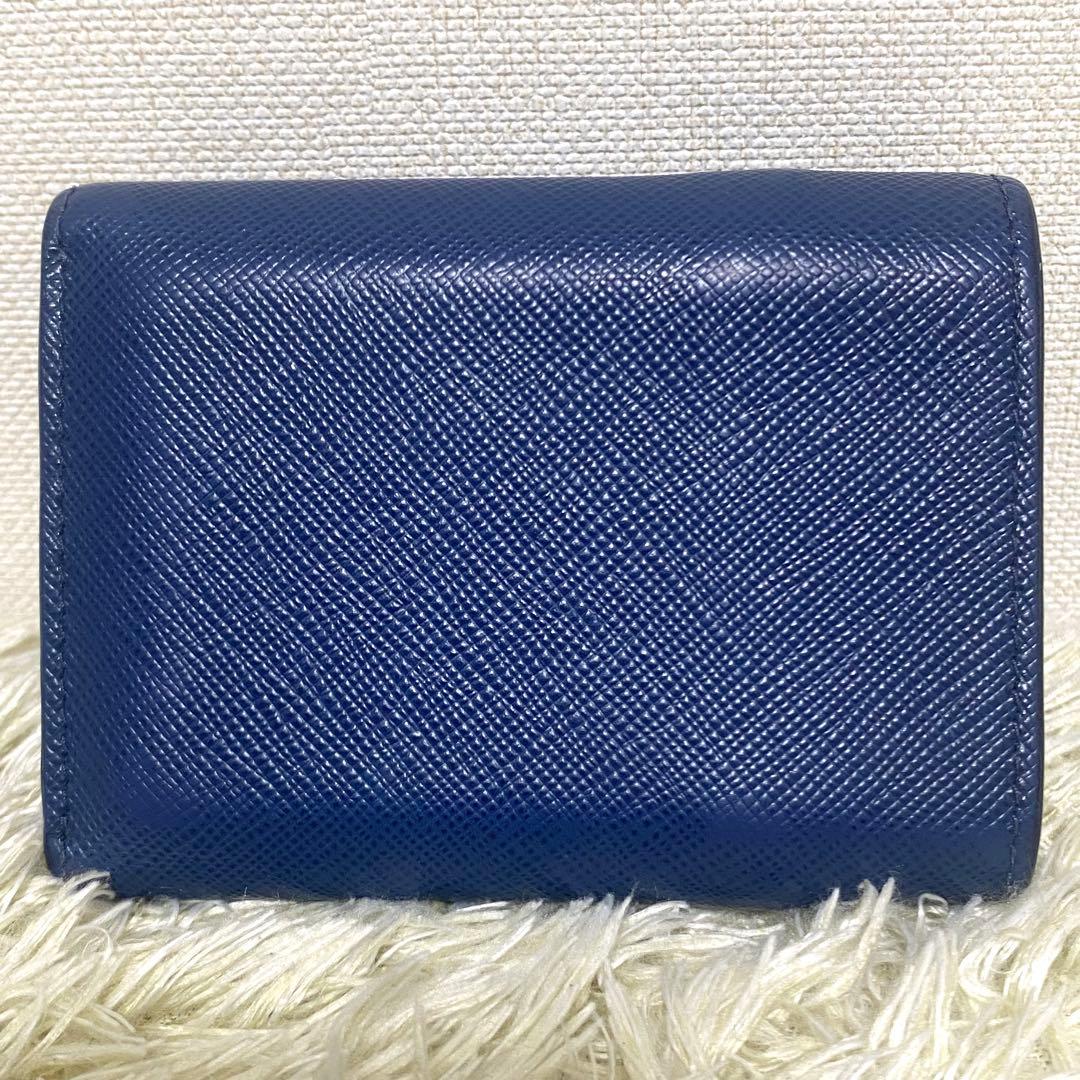 美品✨ PRADA プラダ 三つ折り財布 リボン サフィアーノ ミニレター