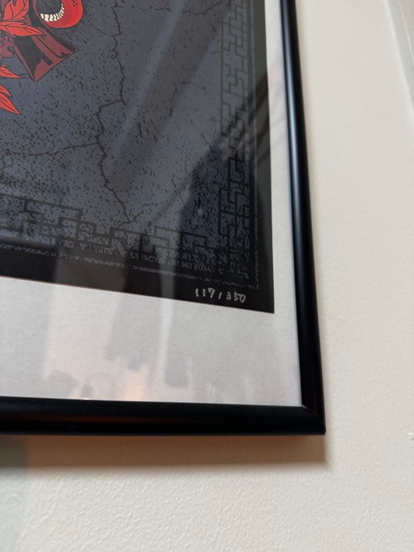 額付き！Guns N' Roses Japan Tour ポスター リトグラフ