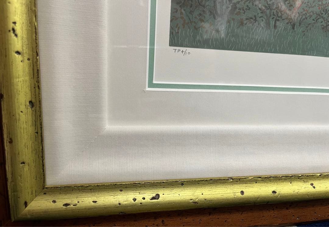 版画　ミッシェル・ドラクロワ　ゴルフ