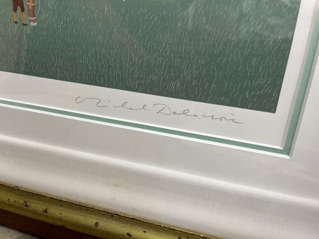 版画　ミッシェル・ドラクロワ　ゴルフ