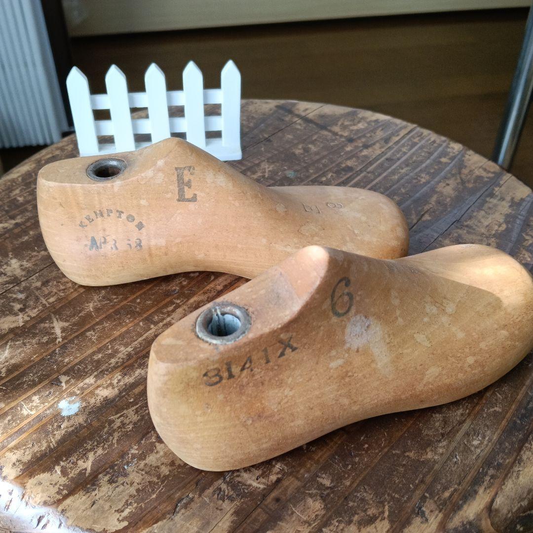 アンティークシューモールド15㎝ 木製靴型 Eサイズ 3141番