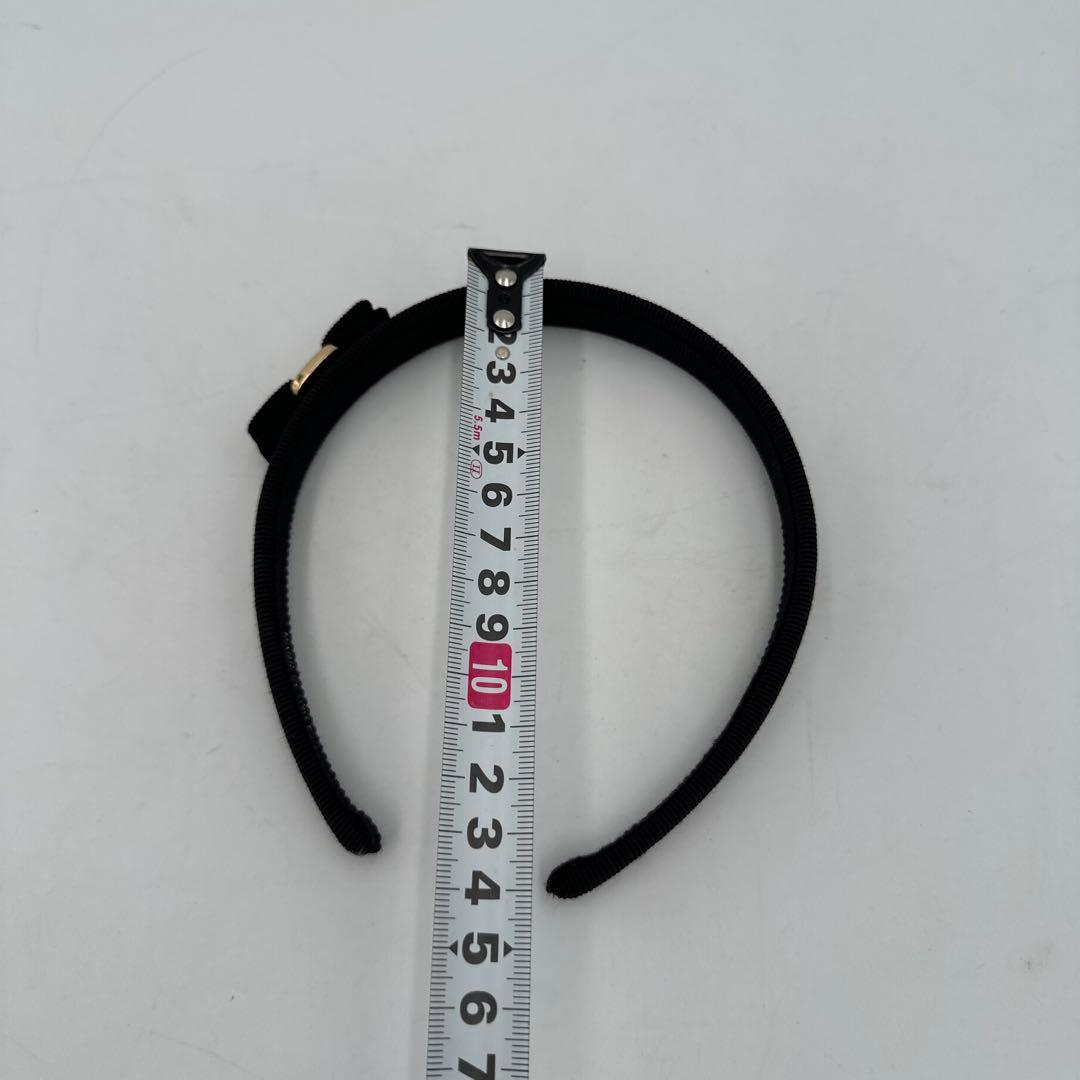 Salvatore Ferragamo ブラックヘアバンド　Y29