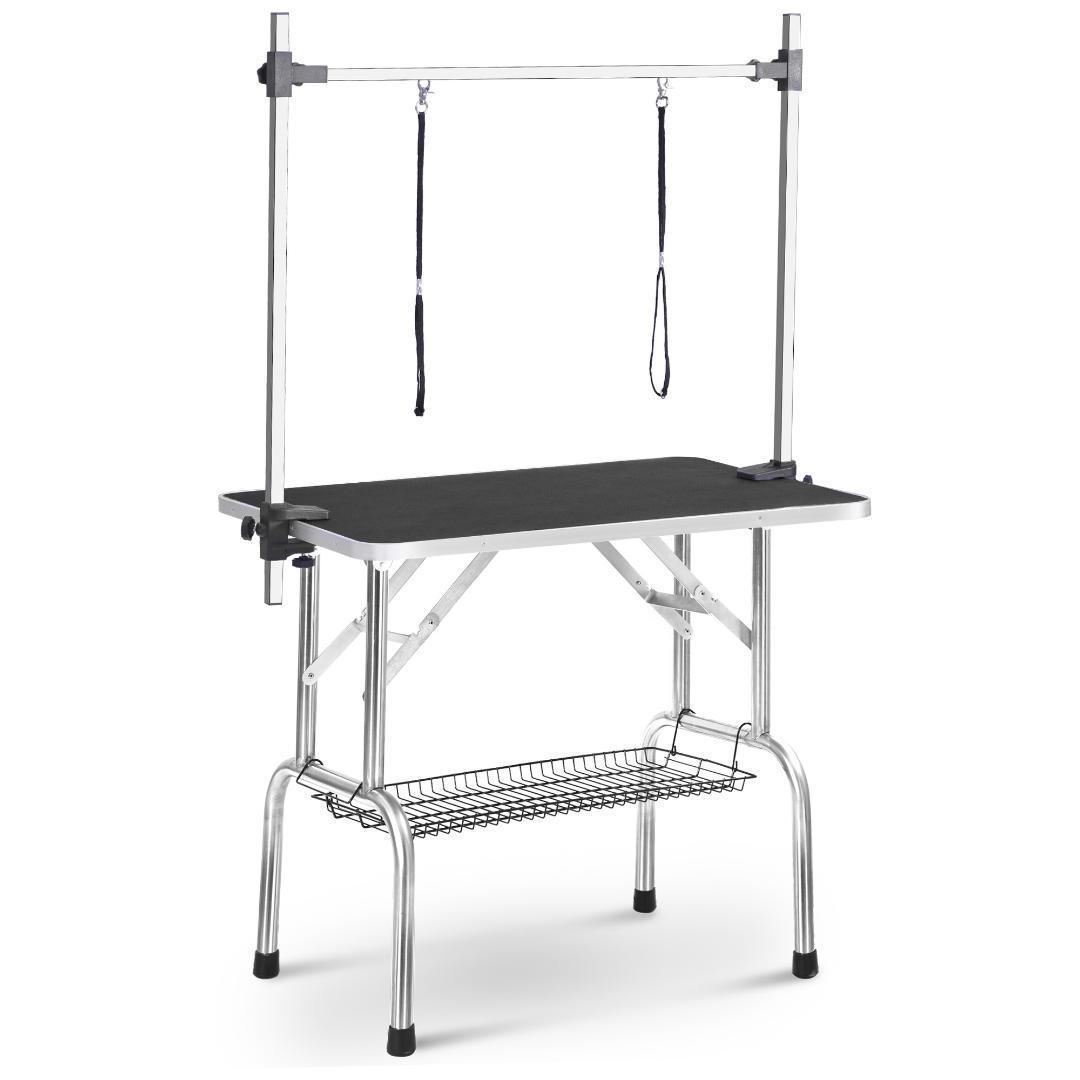 トリミングテーブル 折りたたみ トリミング台H型アーム棒頑丈型 多頭 トリミング