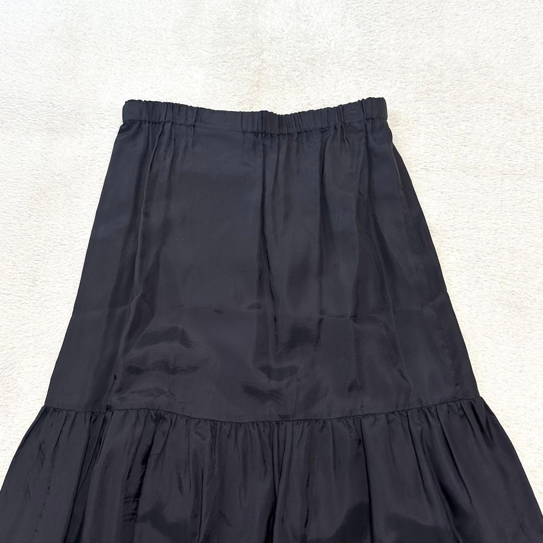 希少 COMME des GARÇONS ティアード フリル スカート 黒