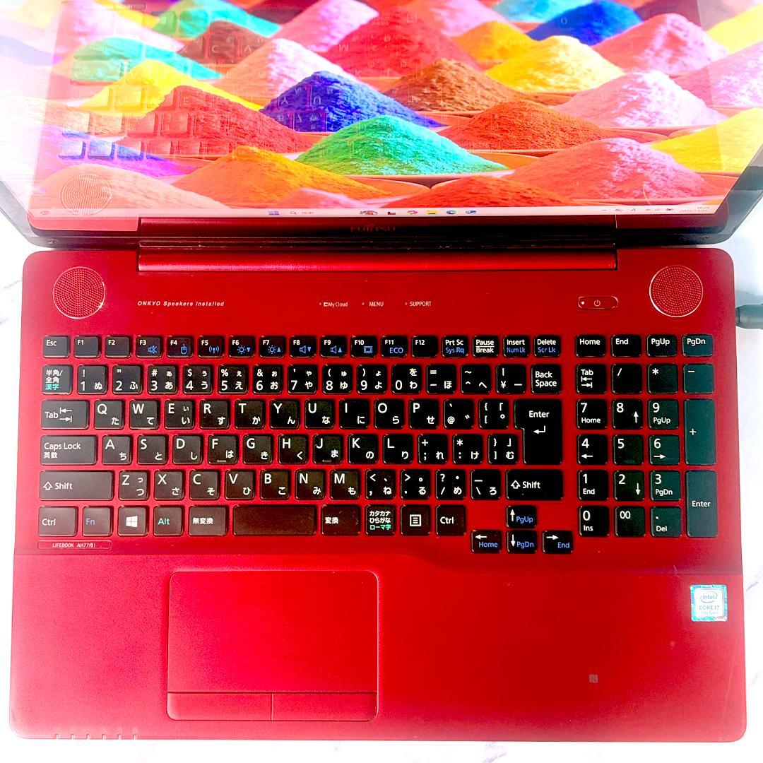 美品☆タッチパネル・Corei7・8GB・SSD・ブルーレイ・ノートパソコン