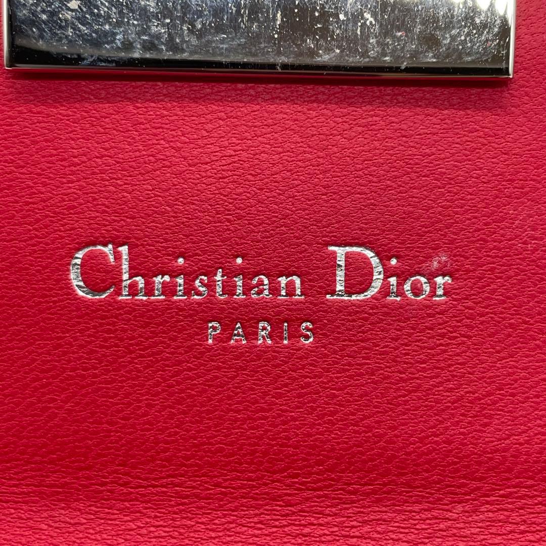 【美品】 DIOR クリスチャンディオール レディディオール レザー 折り財布