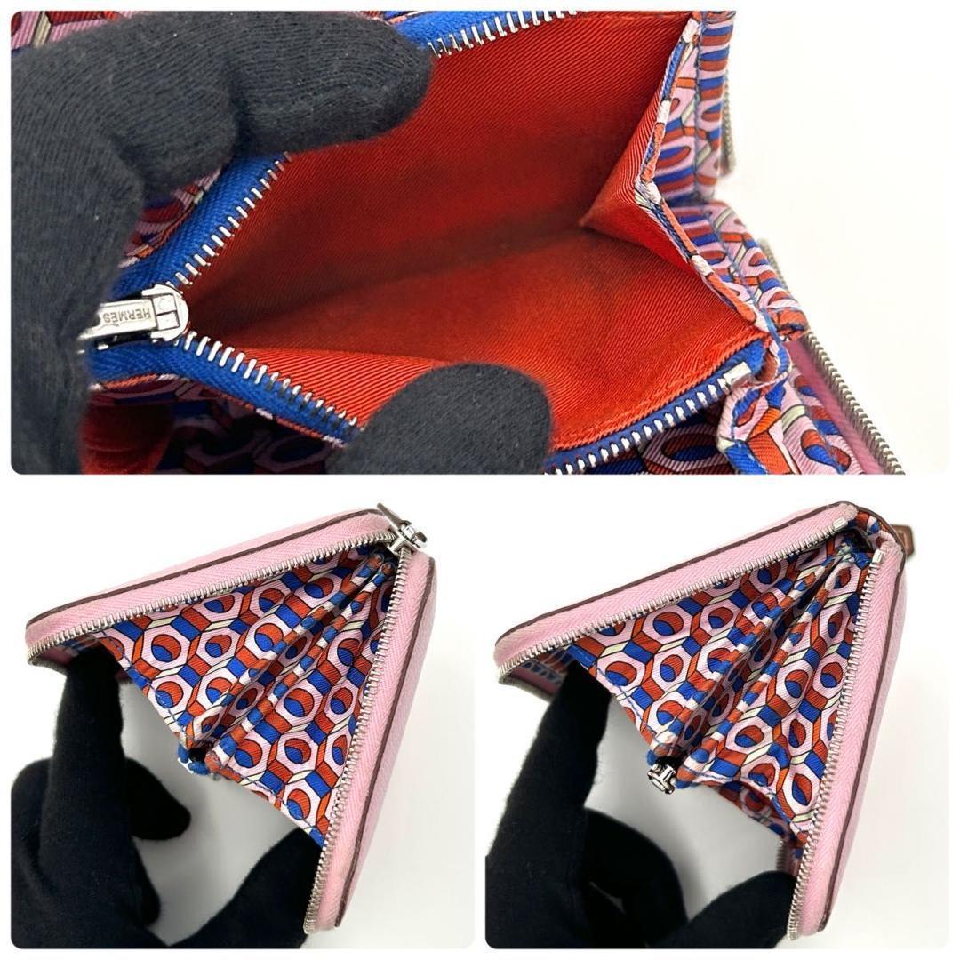 【美品】エルメス ケース アザップコンパクト エプソンピンク系 小銭入れ