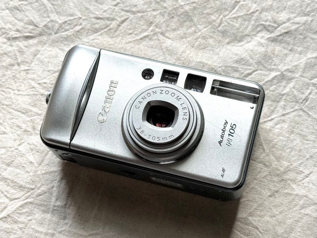 ⌘完動品！ 電池付き、作例あり！ Canon Autoboy N105⌘
