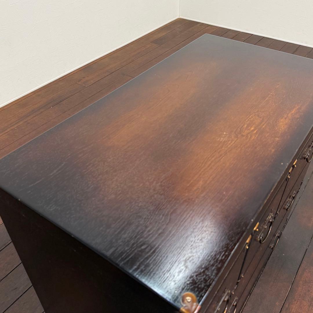 H110K63a 和製アンティーク 和箪笥 3段