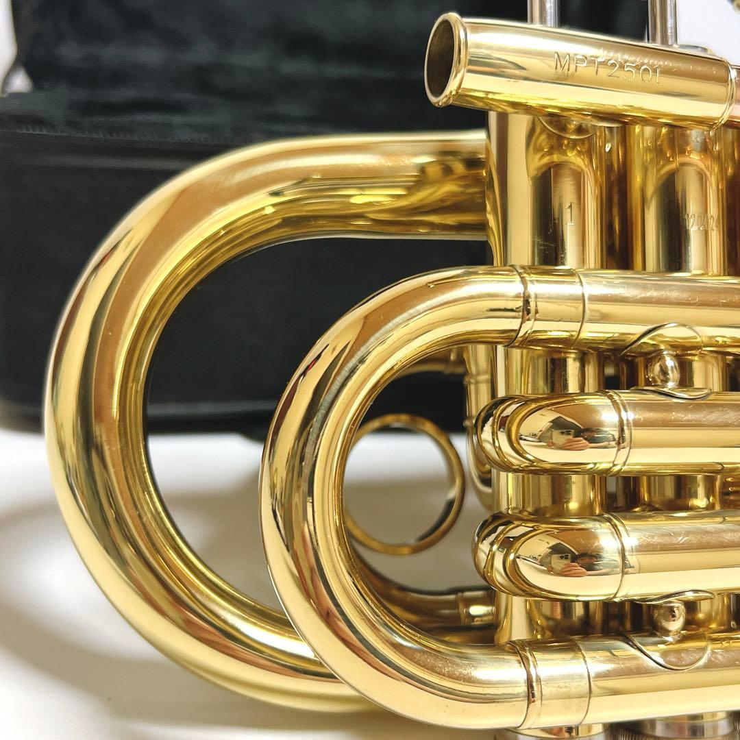 【極美品】MINERVA MPT250L ポケットトランペット　管楽器　吹奏楽