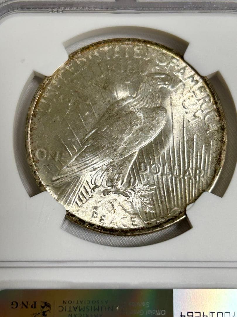 1923年 アメリカ ピースダラー 銀貨 NGC MS64 アンティーク