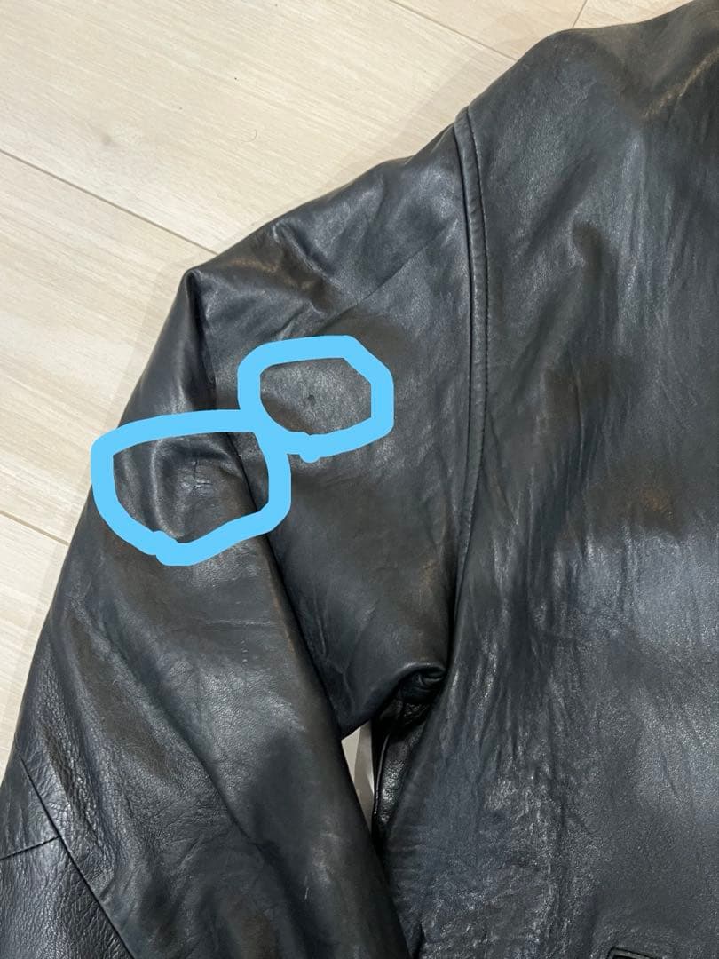 Polo by Ralph Lauren レザースイングトップ XXL ブラック