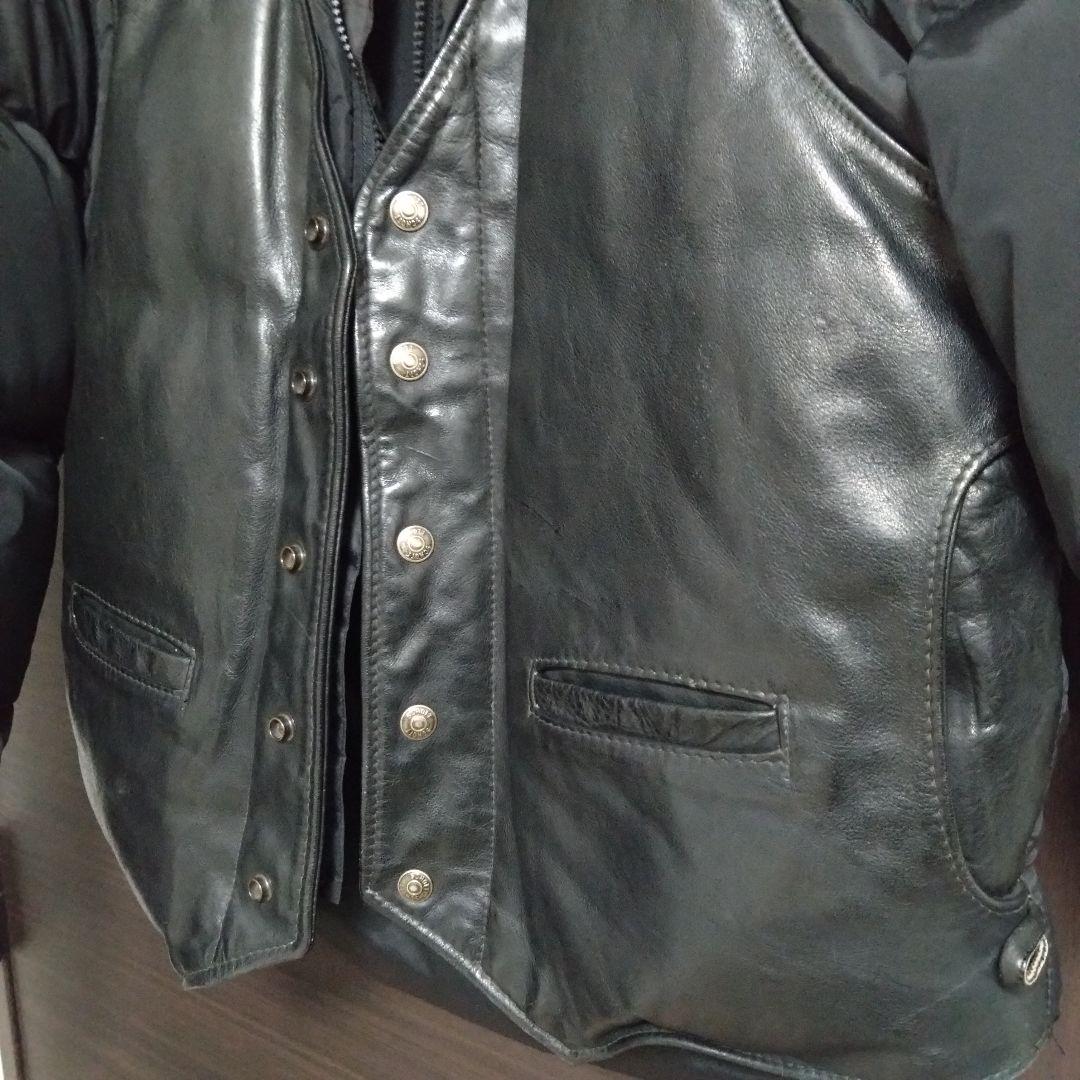 Osa Schott レザー×ダウン 2WAY ジャケット サイズ40