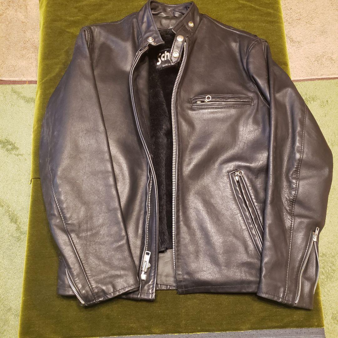 Schott ブラック レザー ジャケット