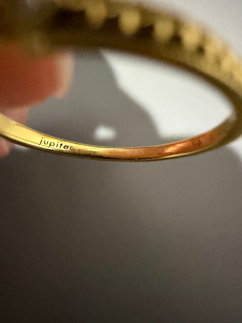 jupiter ダイヤモンド付きゴールドリング K18