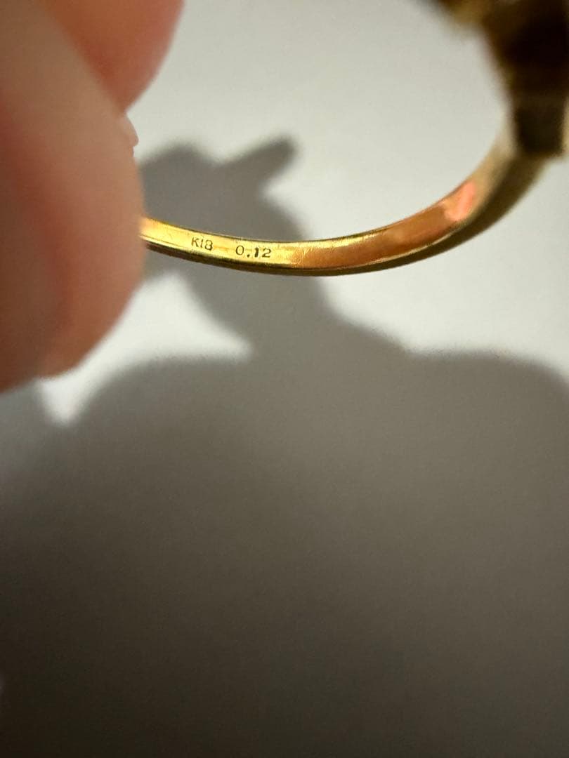 jupiter ダイヤモンド付きゴールドリング K18