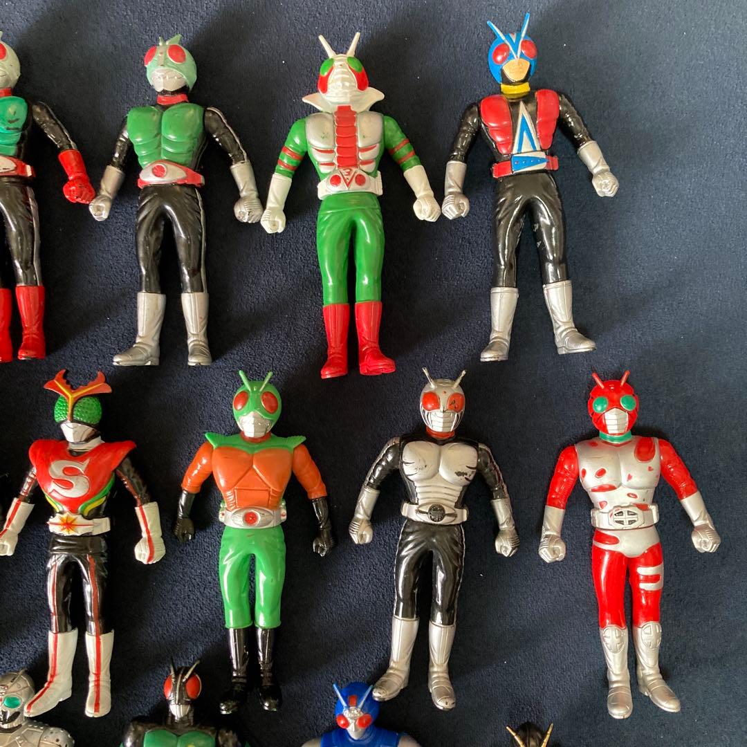 昭和　仮面ライダー　人形　フィギュア　ソフビ