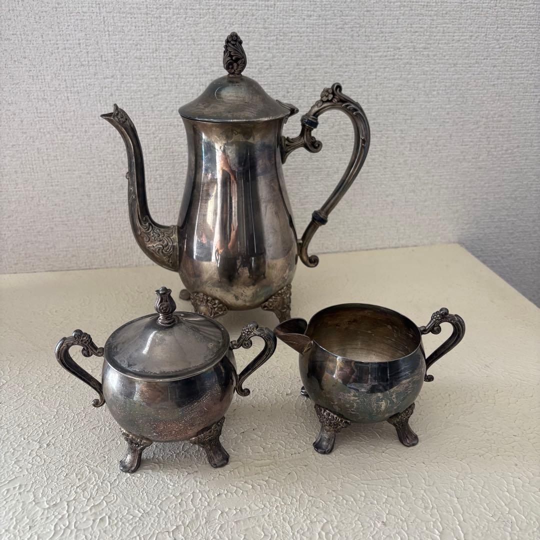 アンティーク　ヴィンテージ ティーポット　3点セット