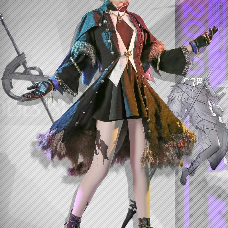 アークナイツ 明日方舟 ラップランド　典雅噩兆 三分妄想製コスプレ衣装セット新品