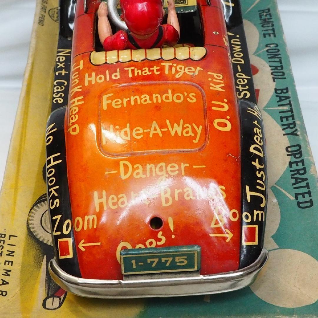 LINE MAR TOYS【JALOPYリモコン欠】tinブリキcar箱付toy