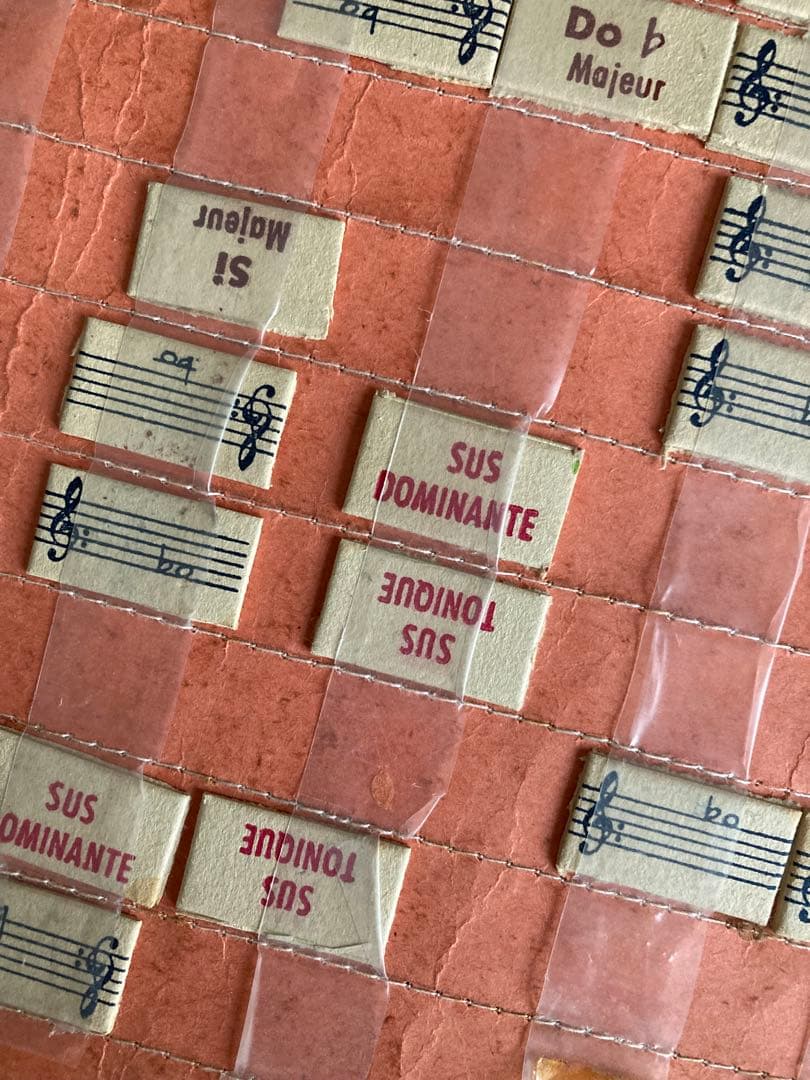 ④ フランス　アンティーク　音符　練習用カード　レア　123枚